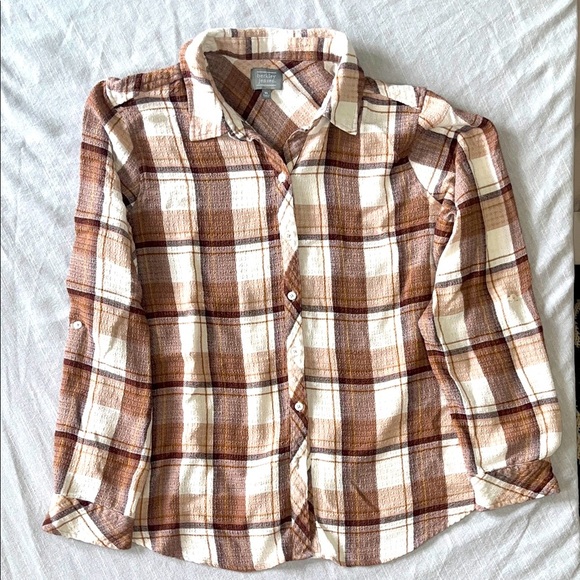Berkley Jensen Plaid Button-Up Shirt XL - Picture 1 of 5